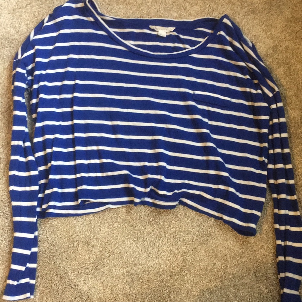 Women’s Large Forever 21 Long-Sleeve Crop Top